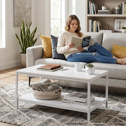 ZenStyle Industrial Coffee Table - Image 8