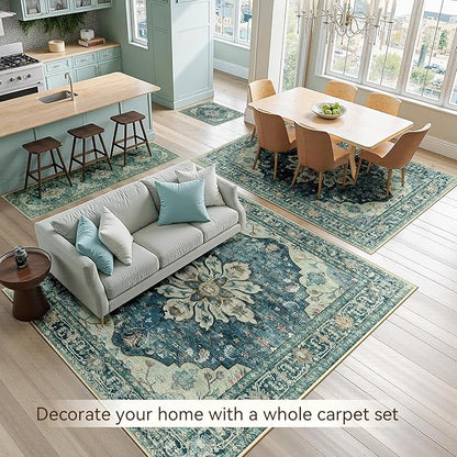 RELEANY Area Rugs 2'x8' Runner Rug Non Slip Washable - Image 3