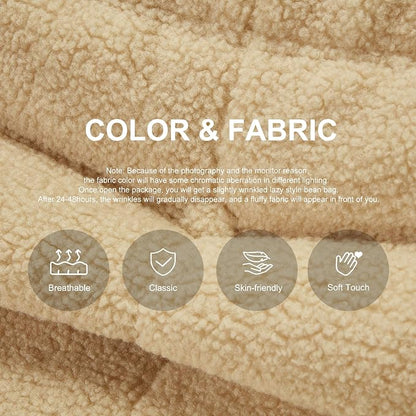 Bean Bag Chairs for Adults Giant Bean Bag Chair Memory Foam BeanBag Chair Bean - Image 4