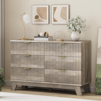 Xixini Fluted Dresser for Bedroom - Image 4