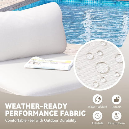 Crestlive Products Outdoor Patio Furniture Set, 6 Seater Modular Oversized - Image 6