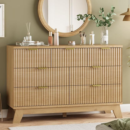 Fluted Dresser for Bedroom by Xixini