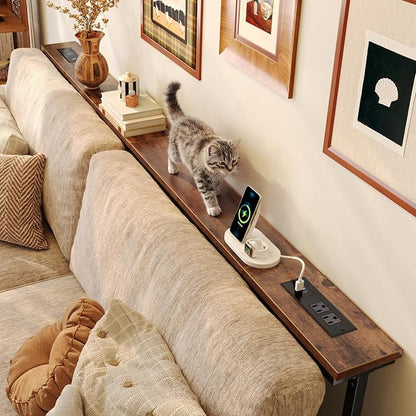 Huuger 39.4 Inch Behind Couch Table - Image 3