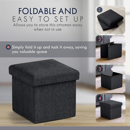 Ornavo Home Small Storage Ottoman, - Image 5