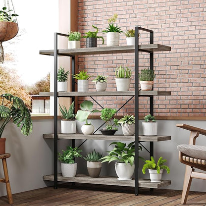 OtterOasis Heavy Duty 4-Tier Industrial Bookcase, 120lbs Shelf Capacity - Image 7