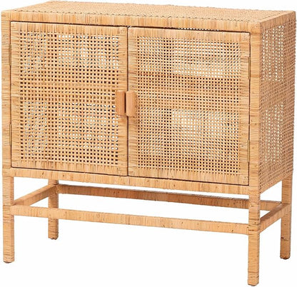 Bali & pari Vivan Natural Rattan Storage Cabinet by balipari