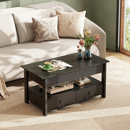 WLIVE Coffee Table, Lift Top Coffee Table - Image 8