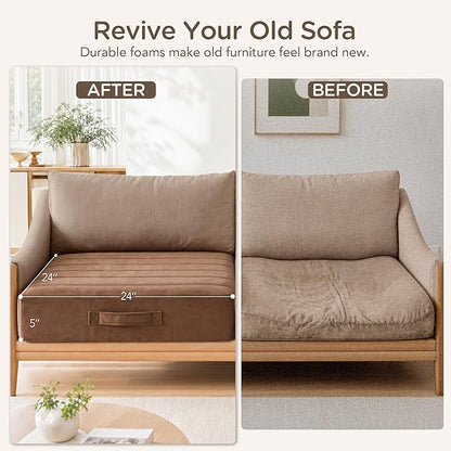 Codi Thick Replacement Couch Cushions, Upholstery Foam - Image 3