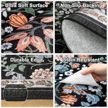Runner Rug for Entryway: 2.6x8 Kitchen Rugs Non Slip Washable Ultra-Thin Soft - Image 8