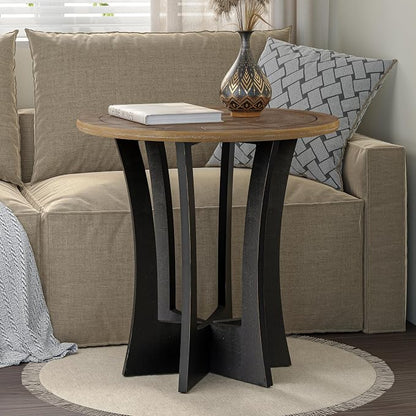 COZAYH Farmhouse Round End Table X 2P - Image 7