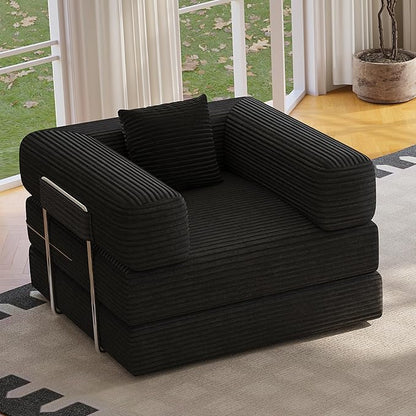 BSHOMGI Folding Sofa Bed, 2 in 1 Convertible Sofas Lounger Comfy Single Chair - Image 7