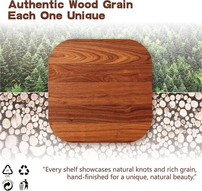 Solid Wood Floating Shelves, 15in Finished Real Wood Wall Shelves - Image 3