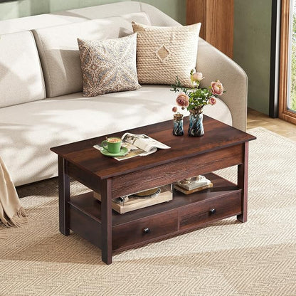WLIVE Coffee Table, Lift Top Coffee Table - Image 7