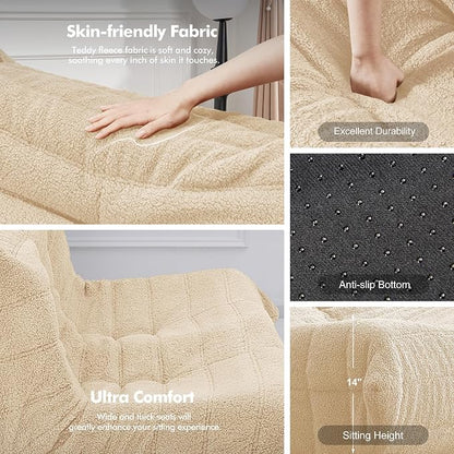 Bean Bag Loveseat Chair Big Sofa Beanbag Chair - Image 5