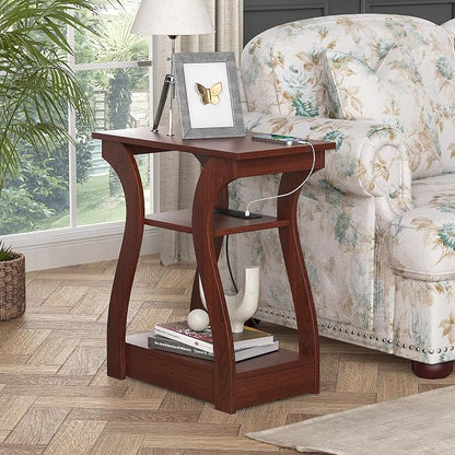 FROMJBEST End Tables Living Room, Cherry End Table - Image 4