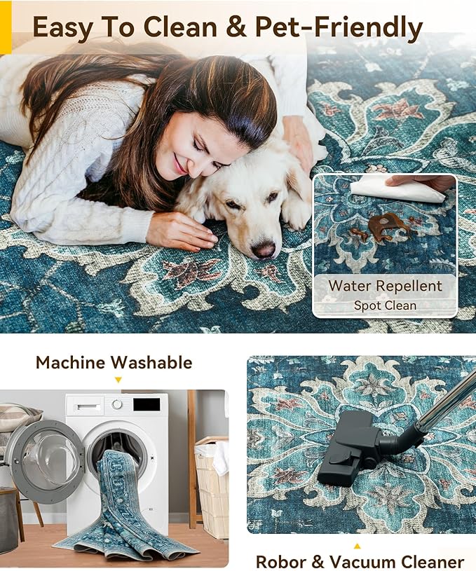 RELEANY Area Rugs 2'6"x4' Kitchen Rugs Entry Rug Small Rugs - Image 4