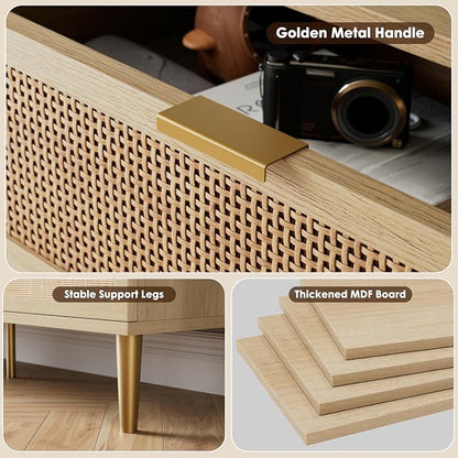 GarveeHome Rattan 7 Drawer Dressers - Image 8