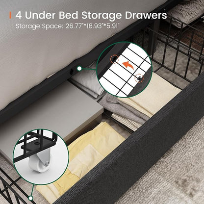 LARMACE King Size Bed Frame - Image 5