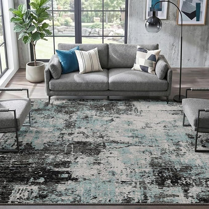 RELEANY Washable Area Rugs 5'x7' Non-Slip Modern Abstract Soft - Image 9