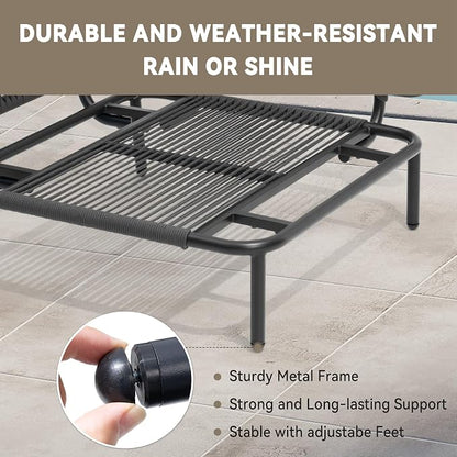 Crestlive Products Outdoor Patio Furniture Set, 4 Seater Modular Oversized - Image 4