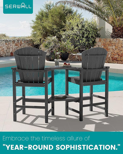 SERWALL Tall Adirondack Chairs Set of 4 - Image 6