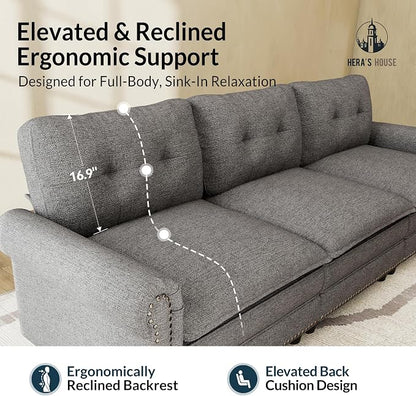 HERA'S HOUSE 3 Pieces Modular Sectional Sofa Sets, Oversized Couch Set - Image 8