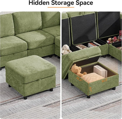 104'' V Shaped Modular Sofa, Sectional Couch - Image 7