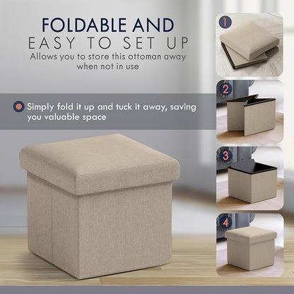 Ornavo Home Small Storage Ottoman, - Image 5