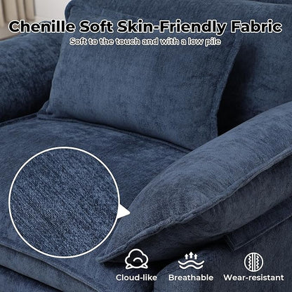 Modern Oversized Accent Chair, Chenille Cloud Sofa Chair - Image 5
