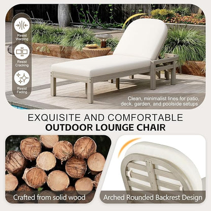 Outdoor Chaise Lounge Chair, Patio Chaise Lounge Recliner - Image 7