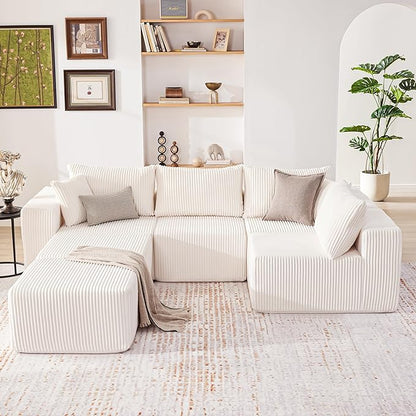 Weture 135.4" Cloud Couch Sectional, Modular Sectional Sofa - Image 2
