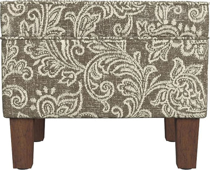 Homepop Home Decor |K7646-A880| Upholstered Modern Rectangular Storage Ottoman - Image 6
