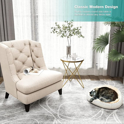 HLR Modern Round Side Table, End Table - Image 3