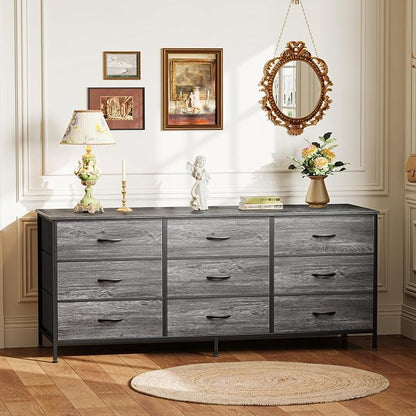 Huuger Long Dresser for Bedroom, 55 Inch TV Stand for 55, 60 Inch TV, - Image 6