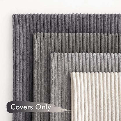 MIULEE Pack of 4 Neutral Grey Gradient Decorative Throw Pillow Covers 18x18 - Image 4