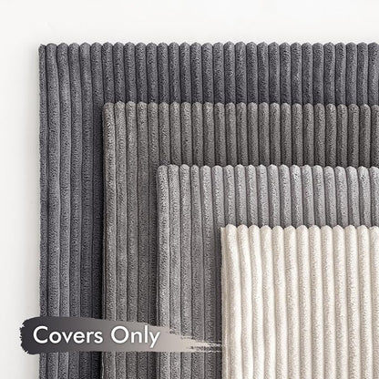 MIULEE Pack of 4 Neutral Grey Gradient Decorative Throw Pillow Covers 20x20 - Image 4