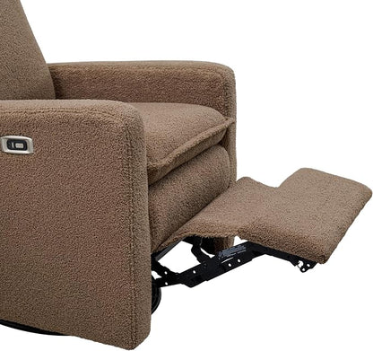 Oxford Baby Uptown Power Recliner/Glider, Teddy Brown - Image 8