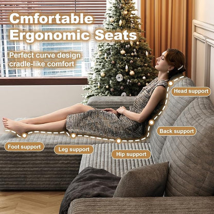 108" Sectional Couches for Living Room Cloud Couch Sofa - Image 5