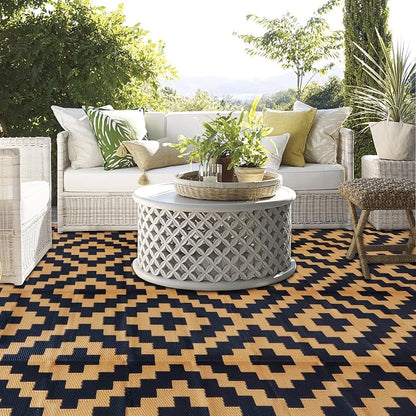 SAND MINE Reversible Mats, Plastic Straw Rug, Modern Area Rug, Large Floor Mat - Image 6