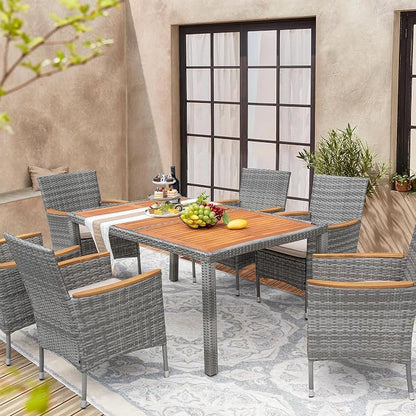 Devoko Dining 7 PCS Furniture, Patio Conversation Set - Image 8