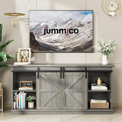 JUMMICO TV Stand for 65 Inch TV, Entertainment Center - Image 6