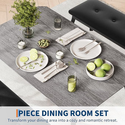 Dining Table for 4, 3-Piece Kitchen Table Set for 4 - Image 6