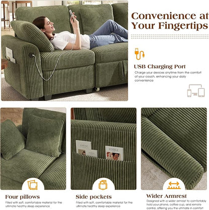 Ihanherry 7-Seater Large Sectional Sofa Bed - Image 6