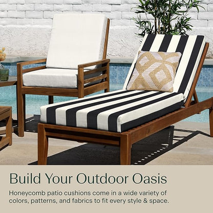 Honeycomb Outdoor Chaise Lounge Cushion - Image 4