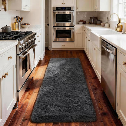 Ophanie Runner Rug for Hallway, 2x5 Upgrade Non-Slip Fluffy Soft Bedside Rugs - Image 5