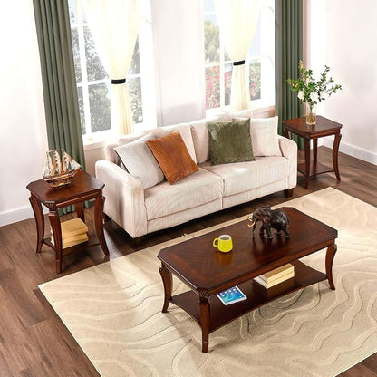 Living Room Tables Set of 3- One Coffee Table and Two End Tables - Image 2