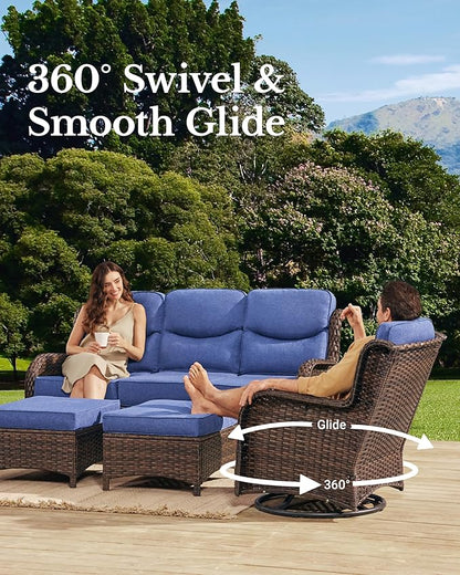 HILLGA Luxury High Back Patio Furniture Set - Image 3