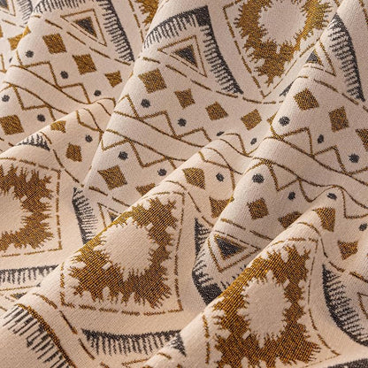 VClife Boho Couch Cover, Aztec Geometric Pattern Jacquard Chenille Couch Cover - Image 7