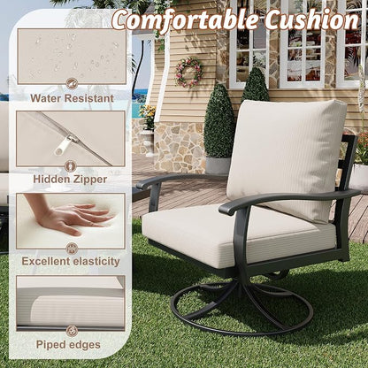 HOMREST Outdoor Swivel Rocker Patio Chairs - Image 4