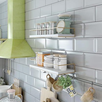 Shario White Floating Shelves - Image 4